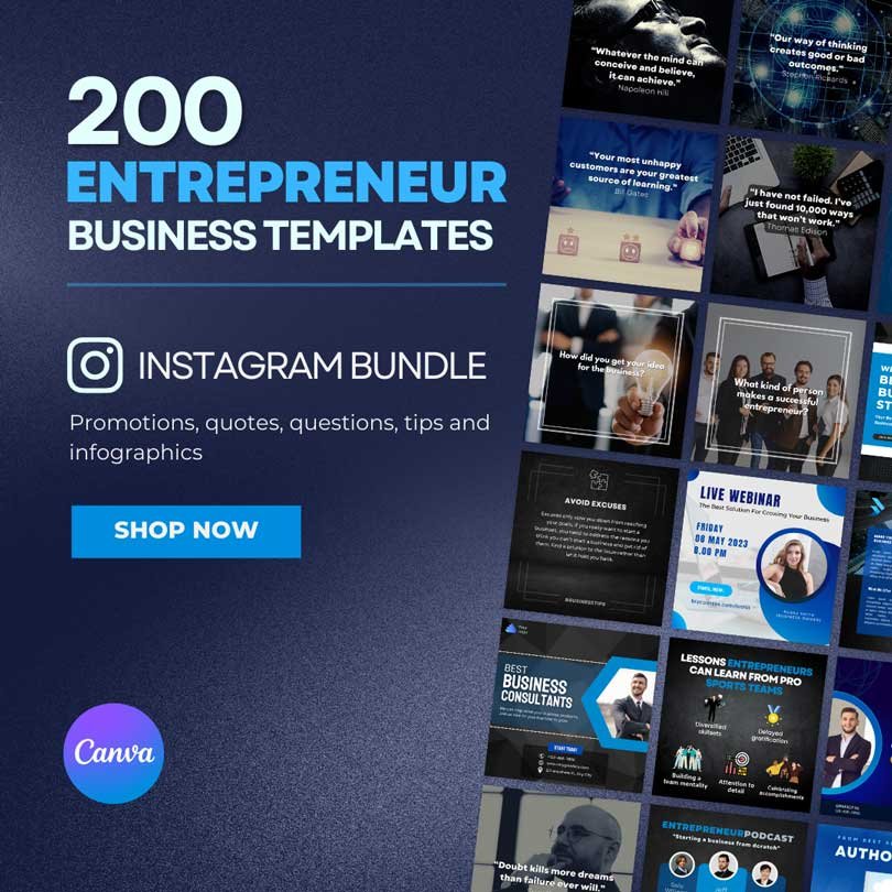 200 Instagram Canva Templates for Business Entrepreneurs - Egis Digital