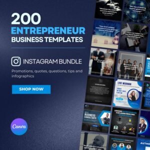 Design templates and resources for canva use aimed at business and entrepreneurs. These are Instagram Canva Templates for Business Entrepreneurs.